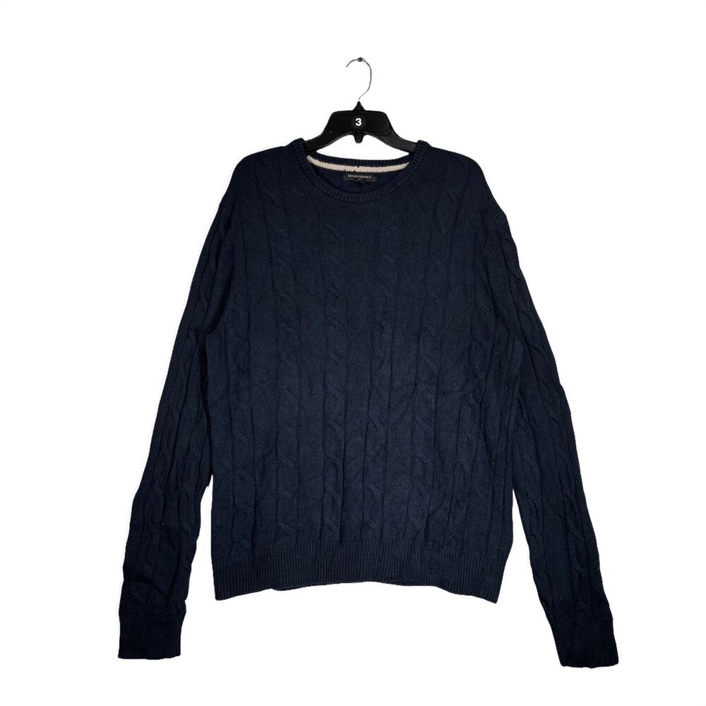 Banana Republic Cable Knit Crewneck Sweater LARGE